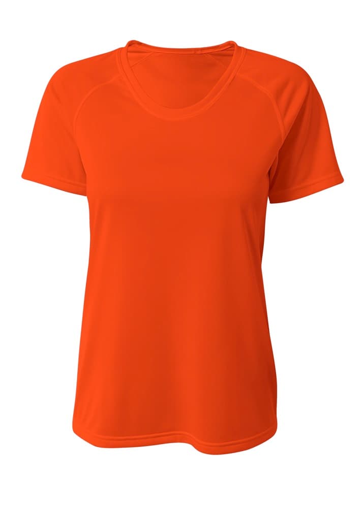 A4 SureColor Short Sleeve Cationic Tee — ATHLETIC ORANGE