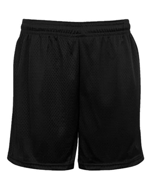 Unisex Tricot Mesh 5" Shorts — Black