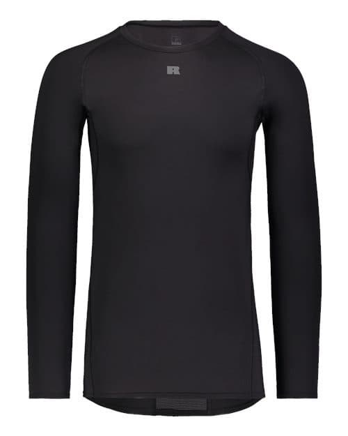Unisex CoolCore® Long Sleeve Compression Shirt — Black
