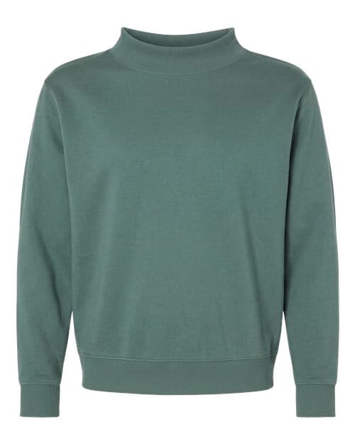 Unisex Mock Neck Fleece Sweatshirt