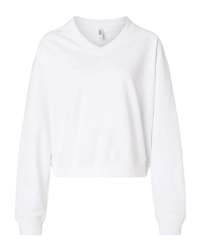Women's French Terry V-Neck Sweatshirt
