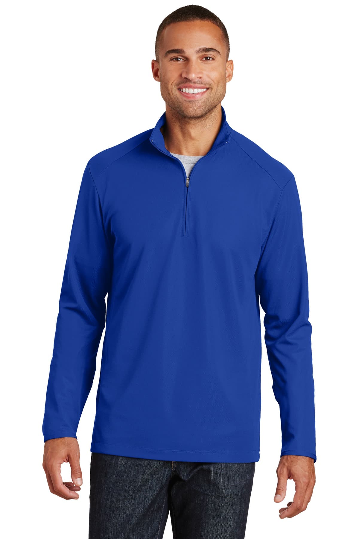 Port Authority ® Pinpoint Mesh 1/2-Zip — True Royal