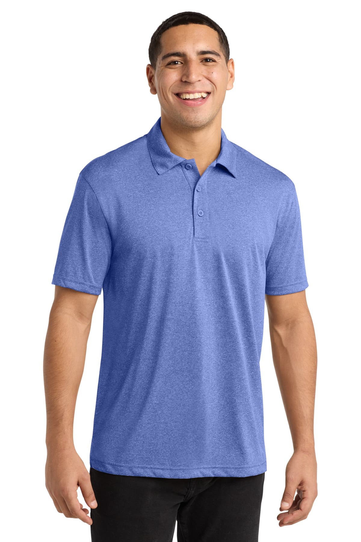 Sport-Tek ® Heather Contender Polo — True Royal Heather