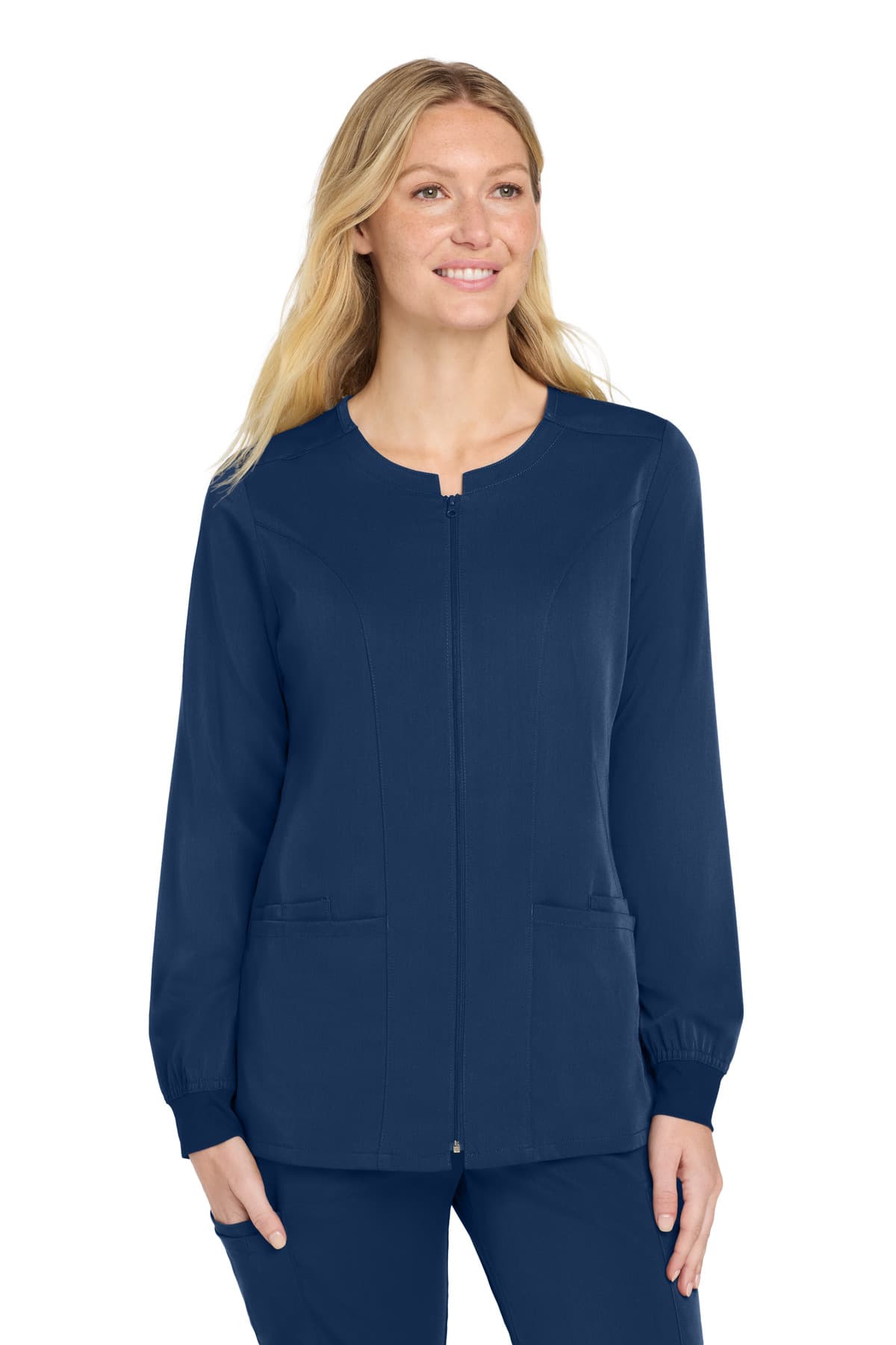 Wink ® Women's Premiere Flex Full-Zip Scrub Jacket — Navy