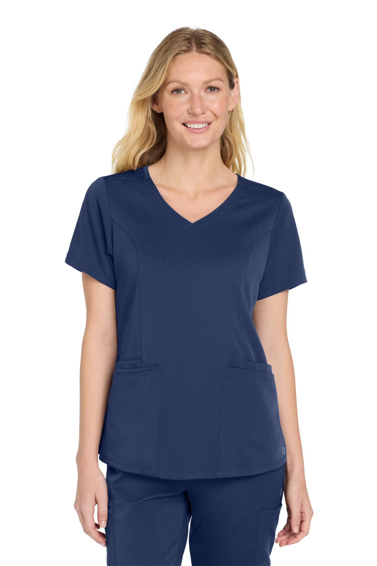 Wink ® Women's Premiere Flex Mock Wrap Top — Navy
