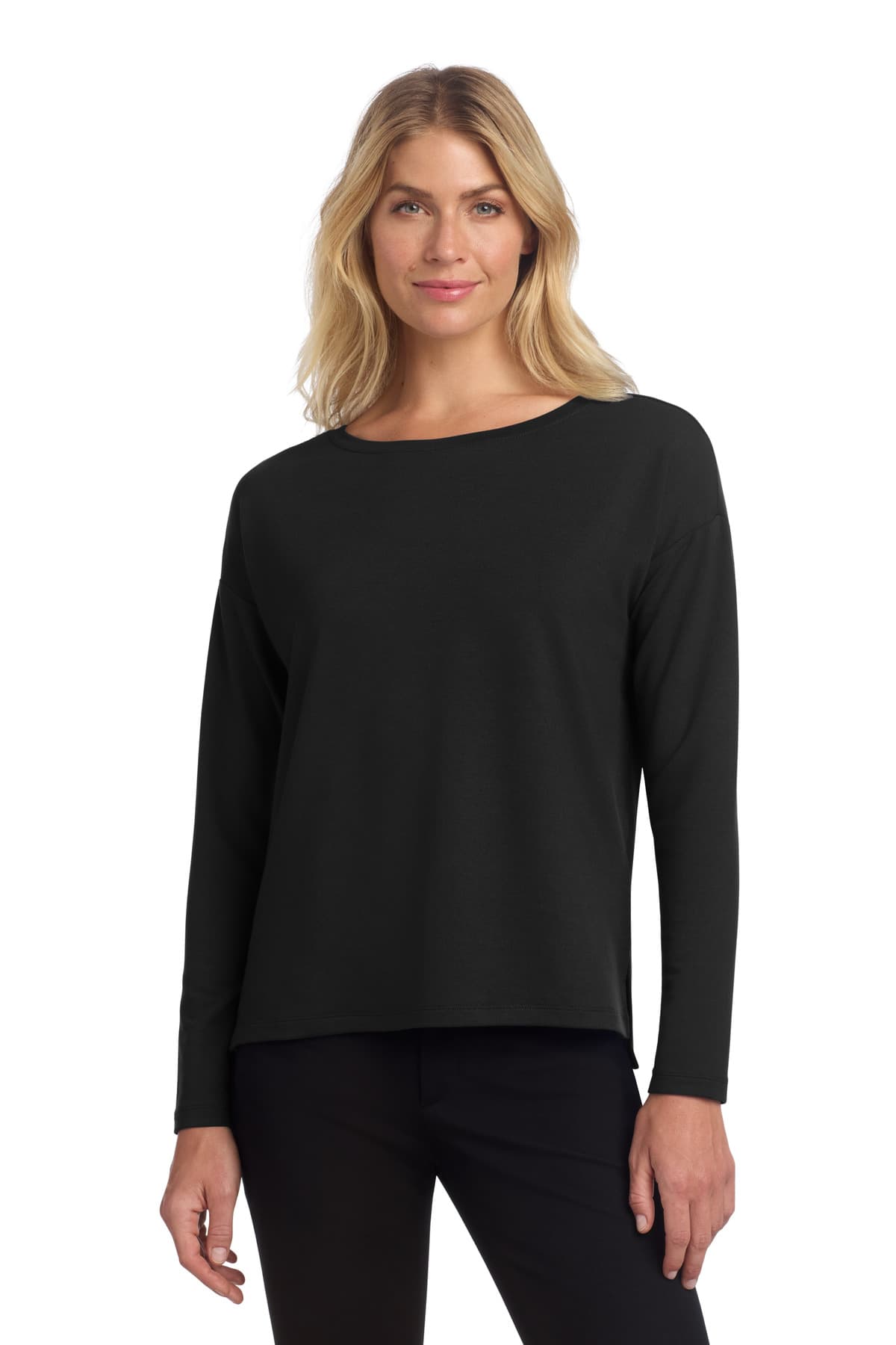 Mercer+Mettle ® Women's Stretch Drop Shoulder Pullover — Deep Black