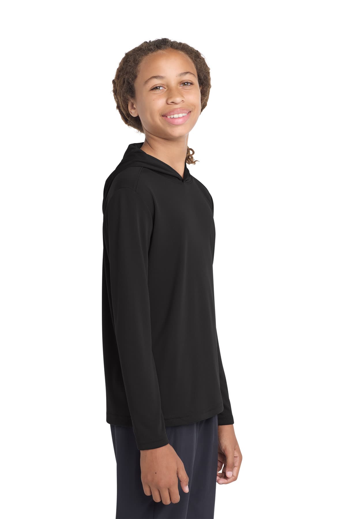 Sport-Tek ® Youth PosiCharge ® Competitor Hooded Pullover — Black