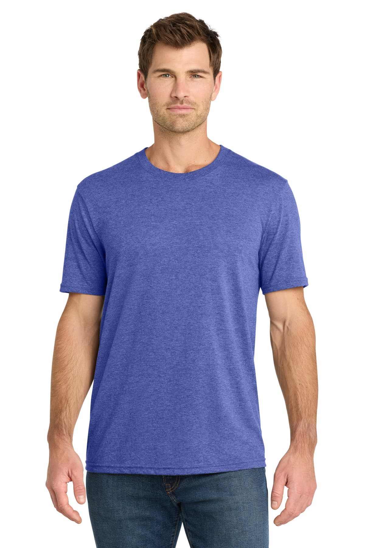 Volunteer Knitwear Tri Tee — True Royal Heather