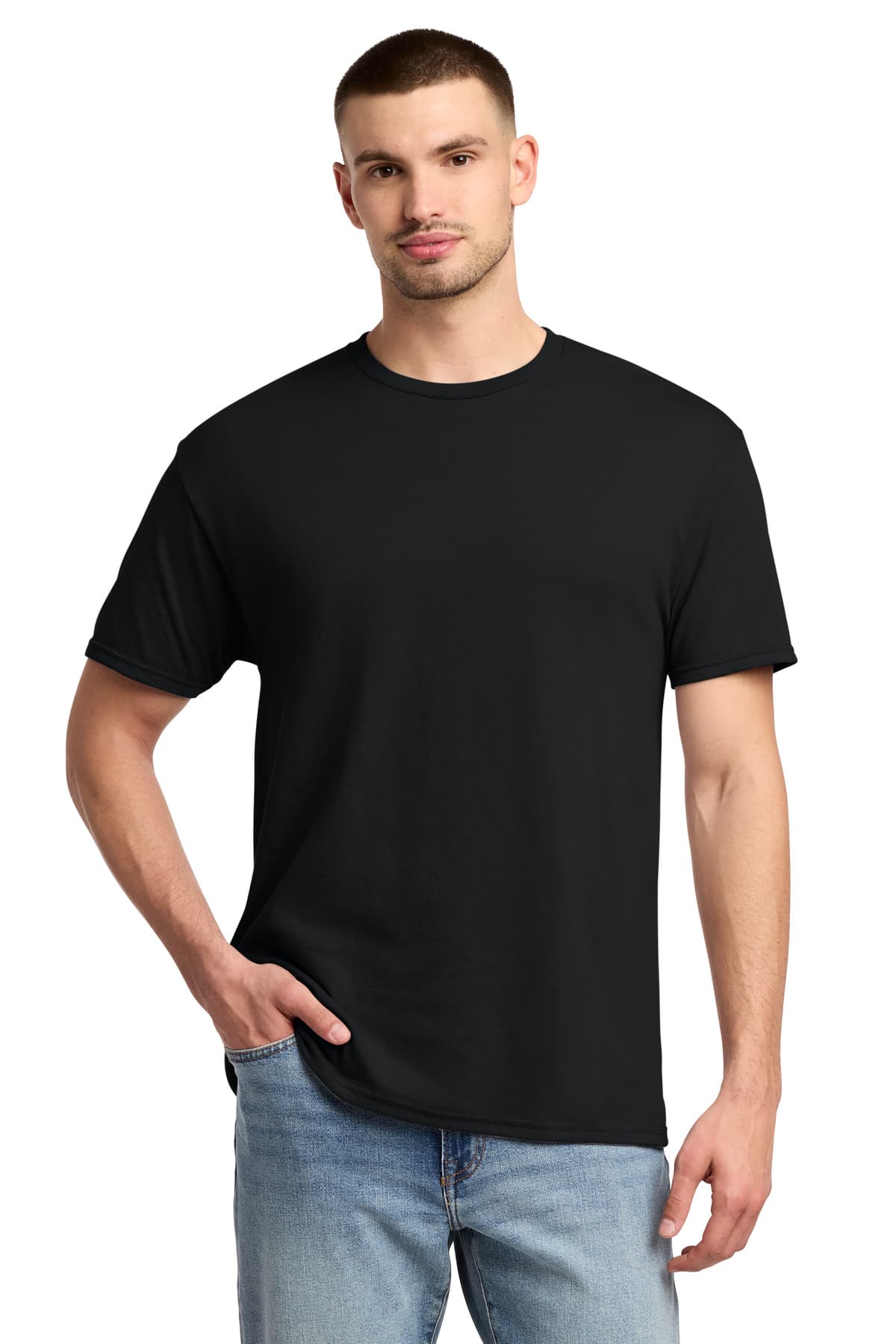 Jerzees ® - Dri-Power ® 50/50 Cotton/Poly T-Shirt — Black