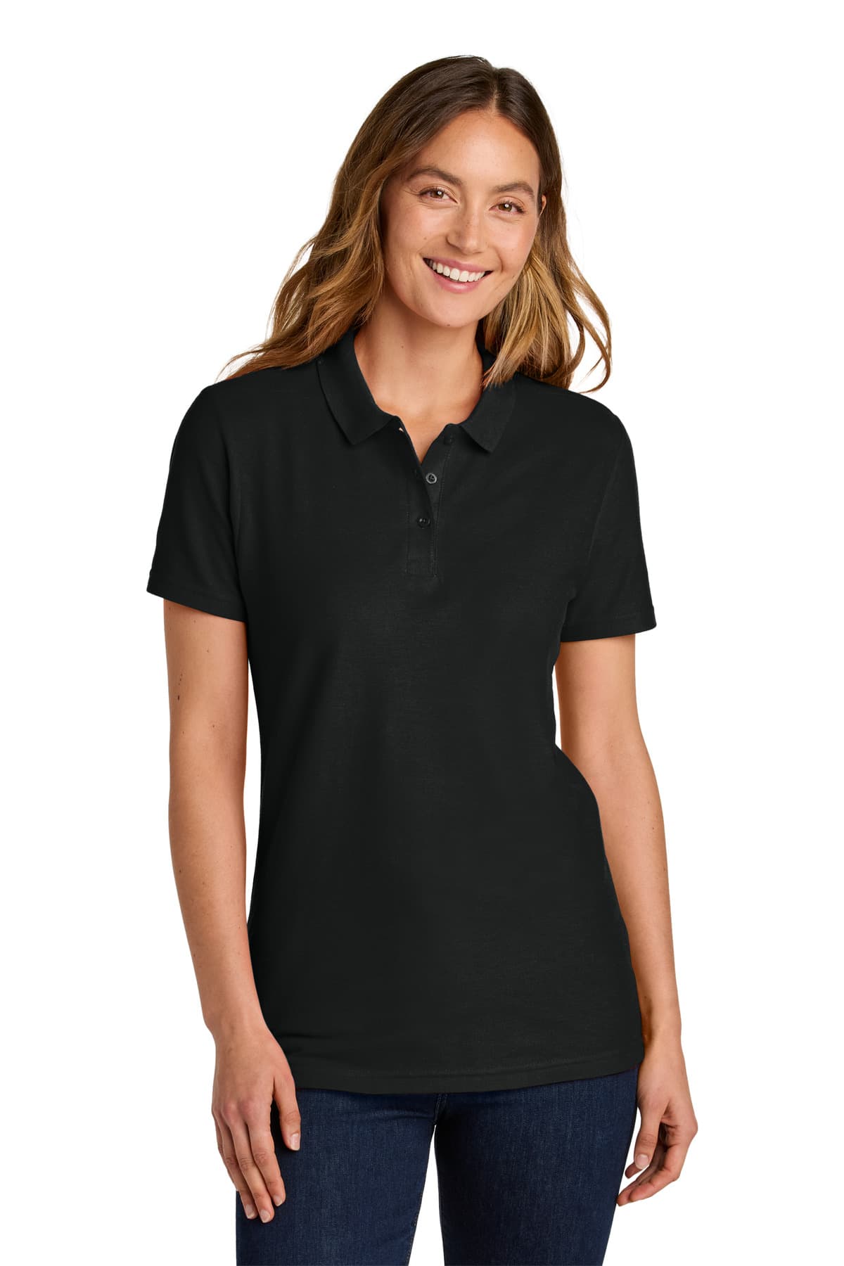 Gildan Softstyle ® Women's Pique Polo — Black