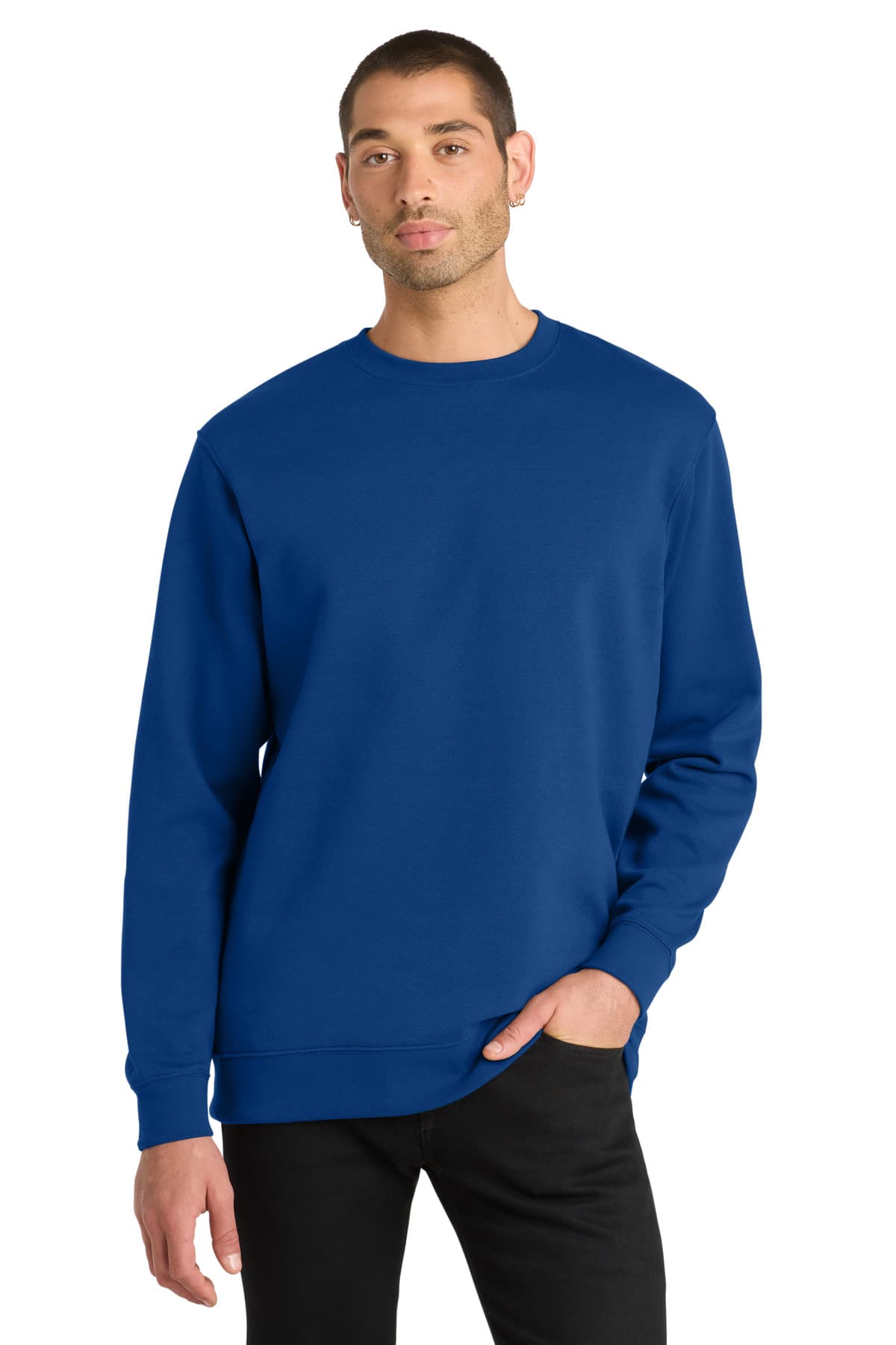 District ® V.I.T. Fleece Crew — Deep Royal